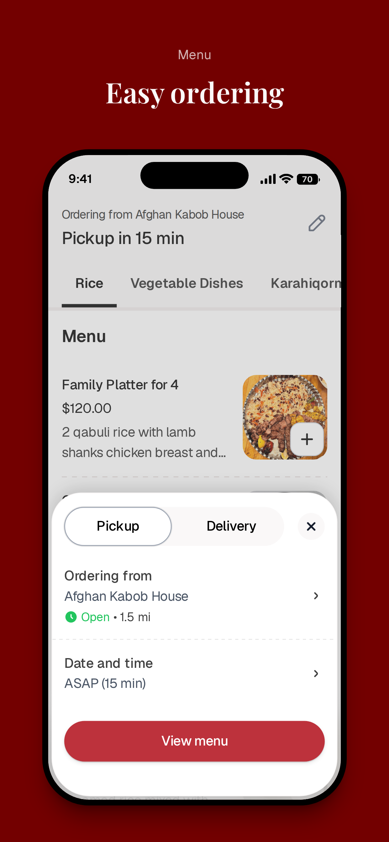 AFGHAN KABOB HOUSE screenshot 3