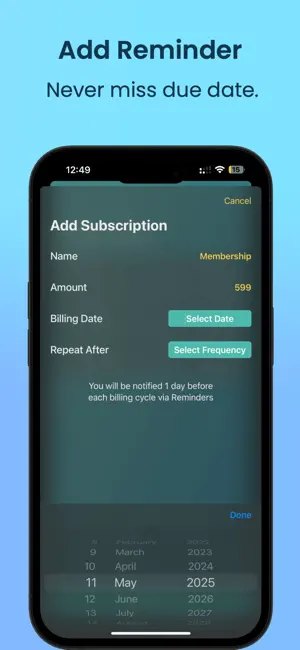 Subscription-Reminder, Tracker screenshot 4