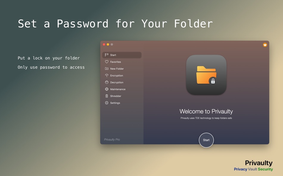 #1. Privaulty: Folder Vault Secure (macOS) 由: 翔 何