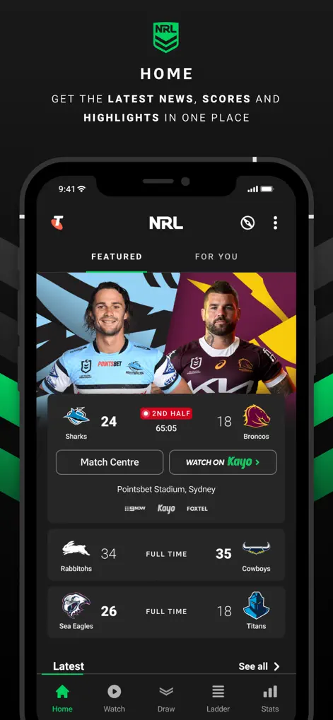 NRL Official App - Sports App | MWM