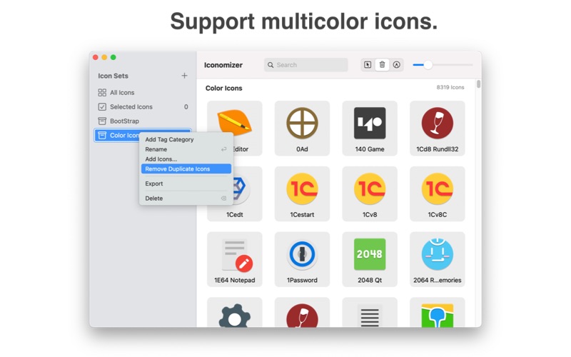 Iconomizer screenshot