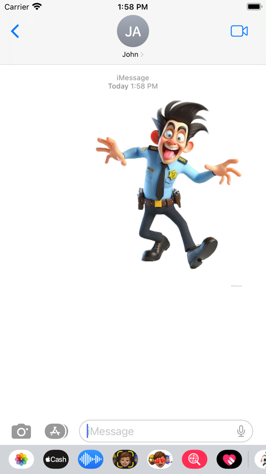 #4. Goofy Security Guard Stickers (iOS) Podle: Paul Scott