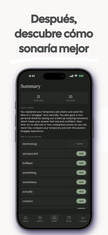 Amiora: Aprende inglés con IA iPhone screenshot 7