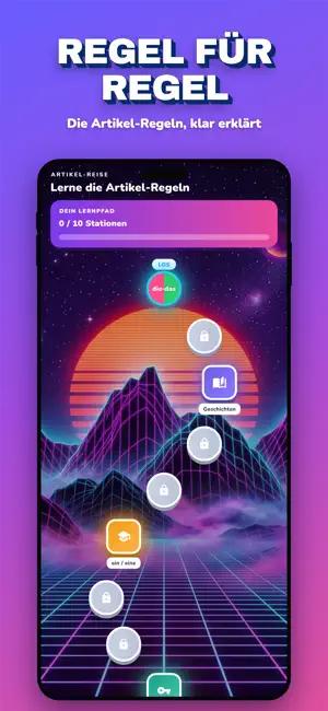 Karteo Deutsch Artikeltrainer screenshot 3