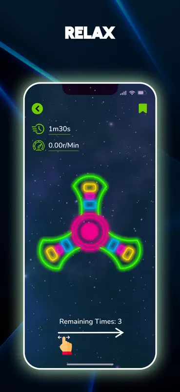Glow Finger Spinner Art App screenshot 3 of 4