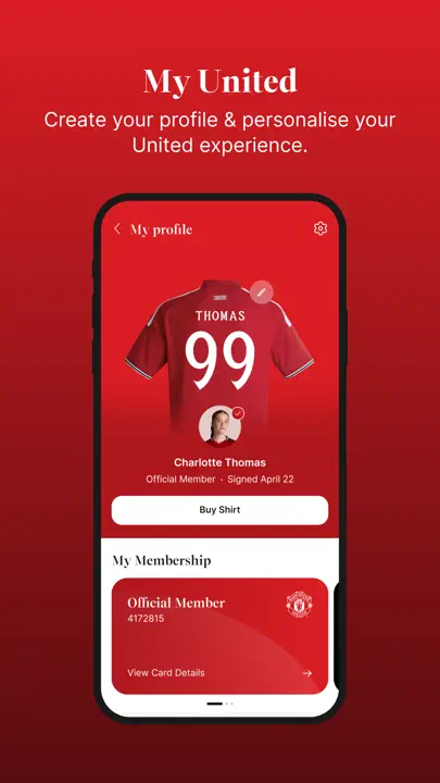 Manchester United Official App iPhone-skjermbilde 7