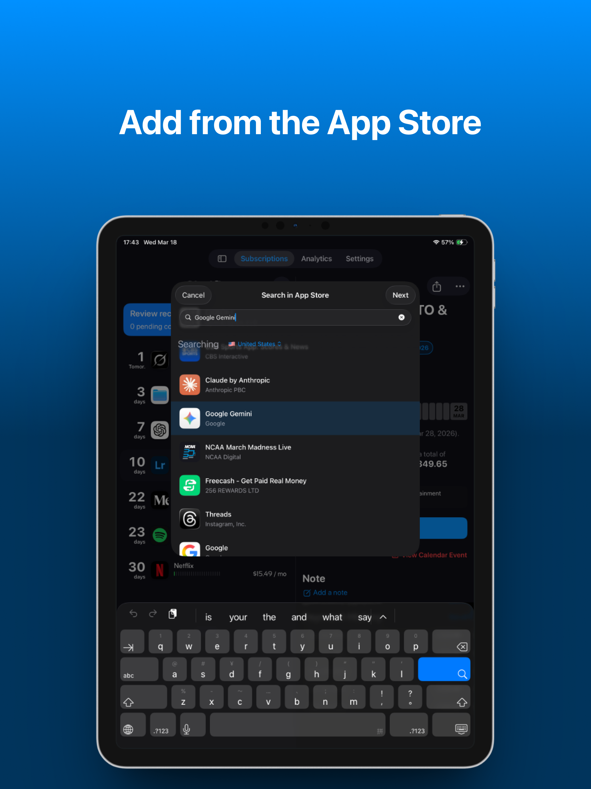 ShelfIt: Subscription Manager