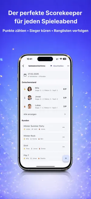 Game Night - Scoreboard screenshot 1