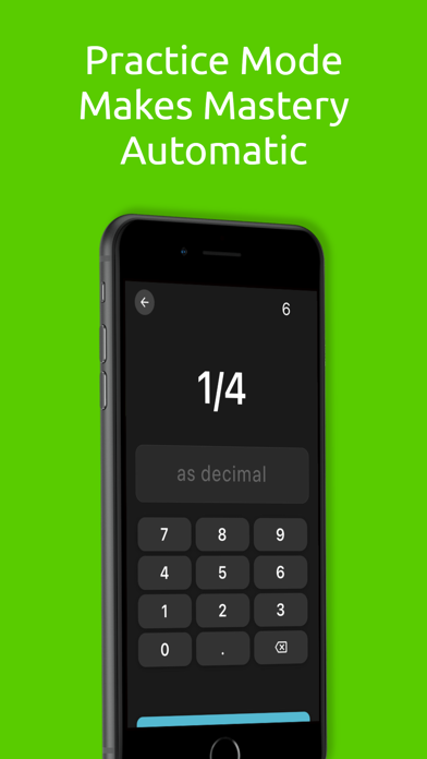 Decimal to Fraction Math Facts Screenshot