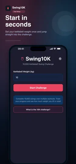 Screenshot von Swing10K: Kettlebell Challenge auf dem iPhone 3