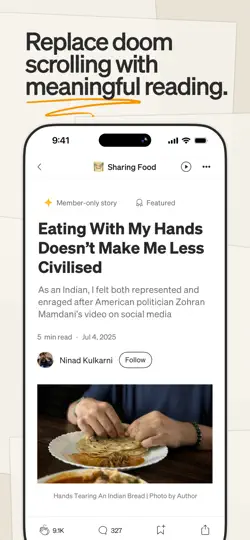 Скриншот Medium: Read & Write Stories на iPhone 1