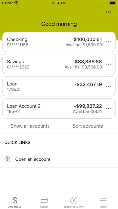 GreenWay Bank Screenshot