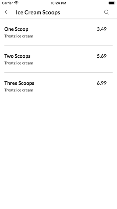 Treatz, Screenshot