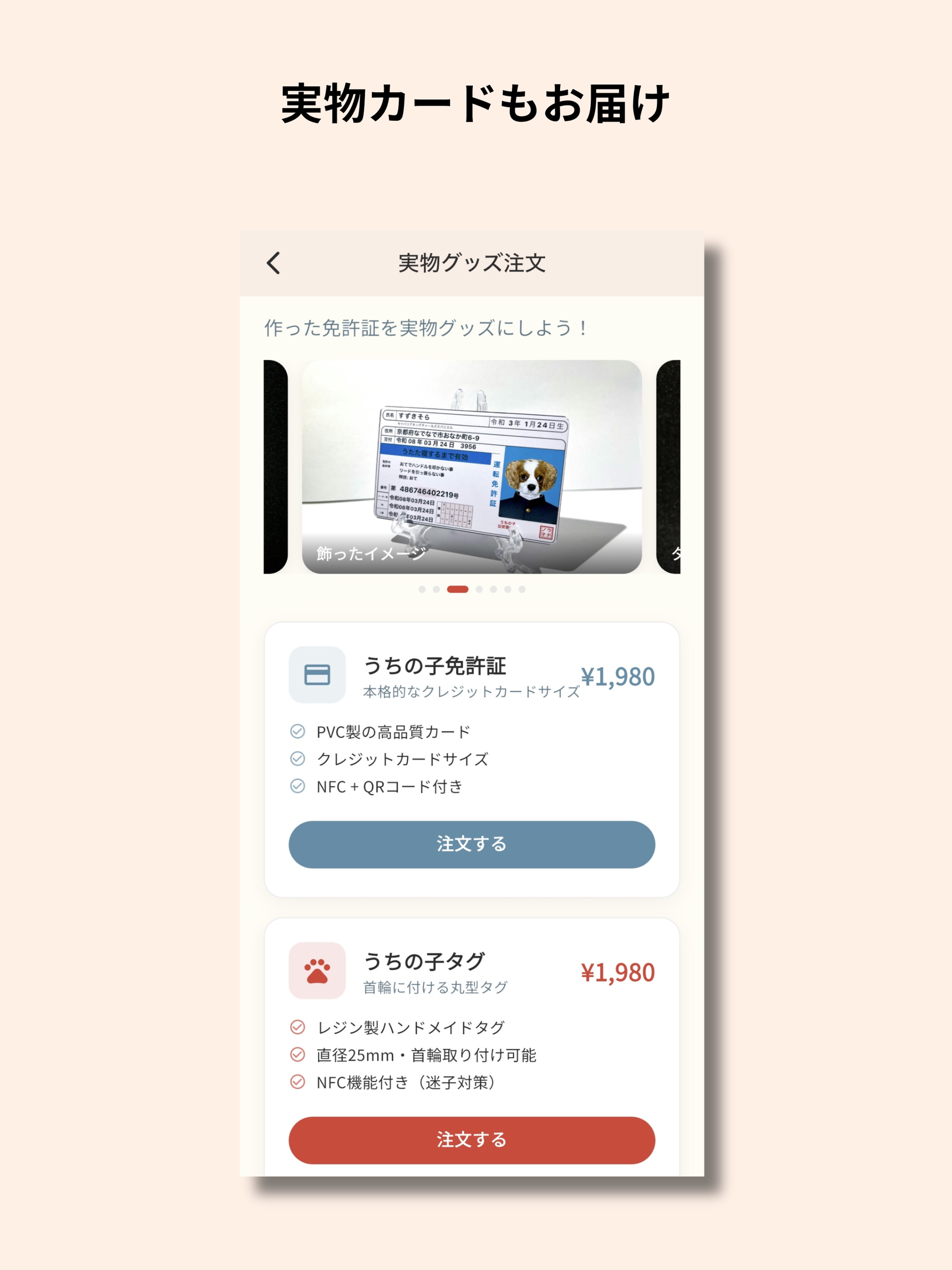 うちの子免許証