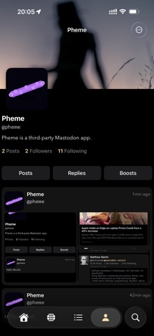 Pheme for Mastodon Screenshot 1 of 3