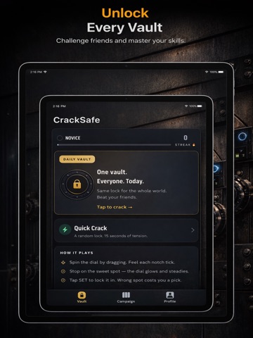 Crack Safe: Heist Lock Puzzle iPad screenshot