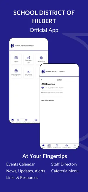 School District of Hilbert screenshot 1