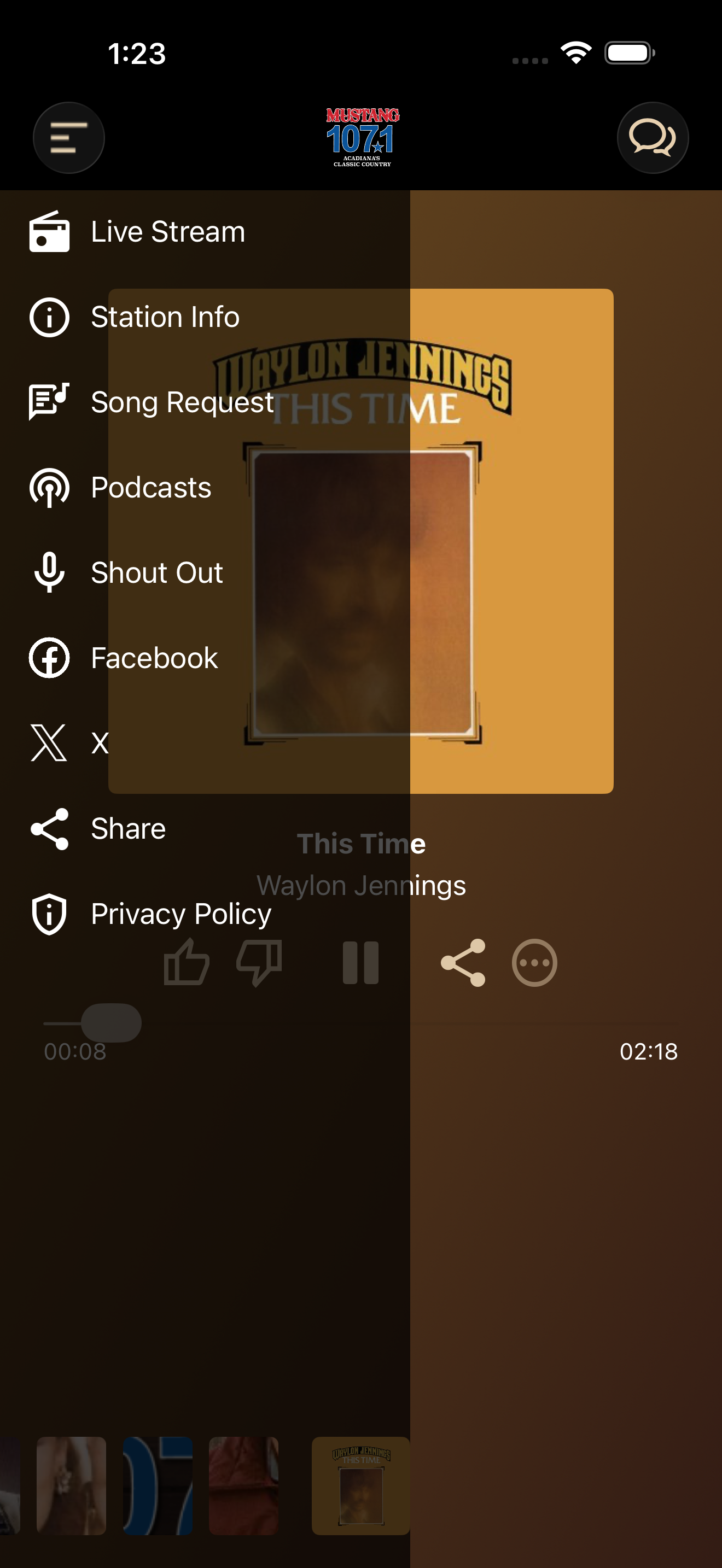 Mustang 107.1 screenshot 3
