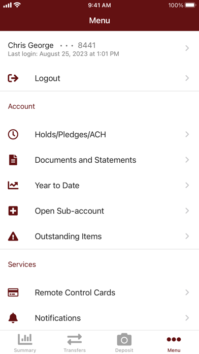 GPO Mobile Banking Screenshot