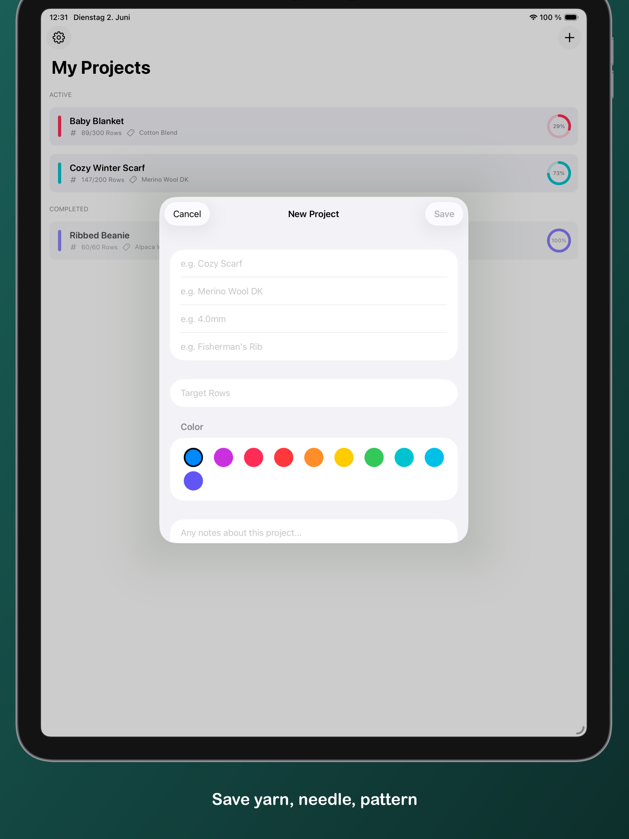 Crochet Row Counter - RowTally screenshot 10