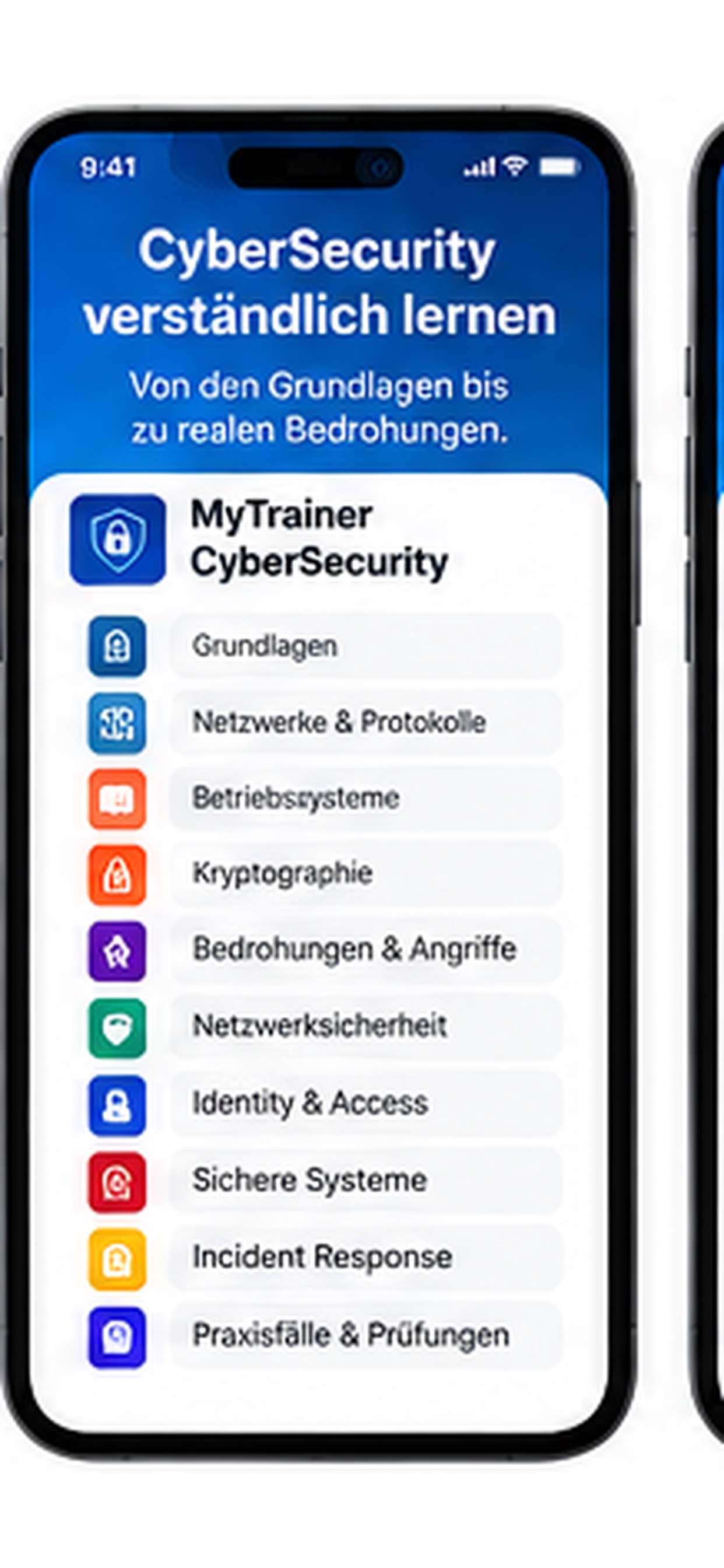 Screenshot 1 of MyTrainerCybersecurity