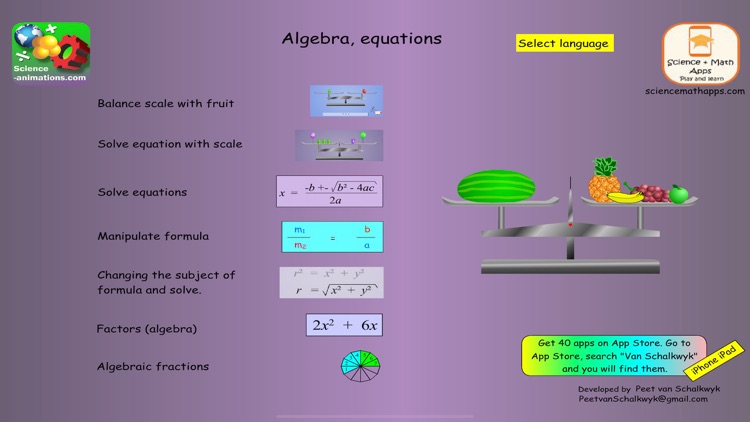 Algebra Equations