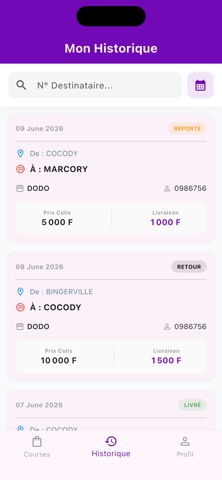 Delivio - Gestion de livraison screenshot