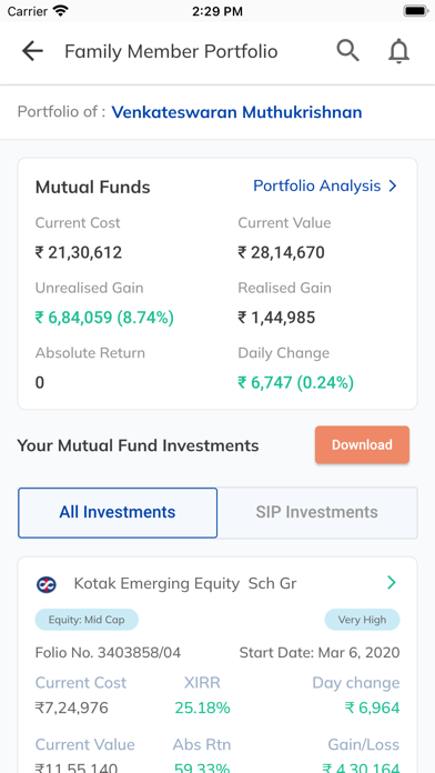 Marina Wealth India Screenshot