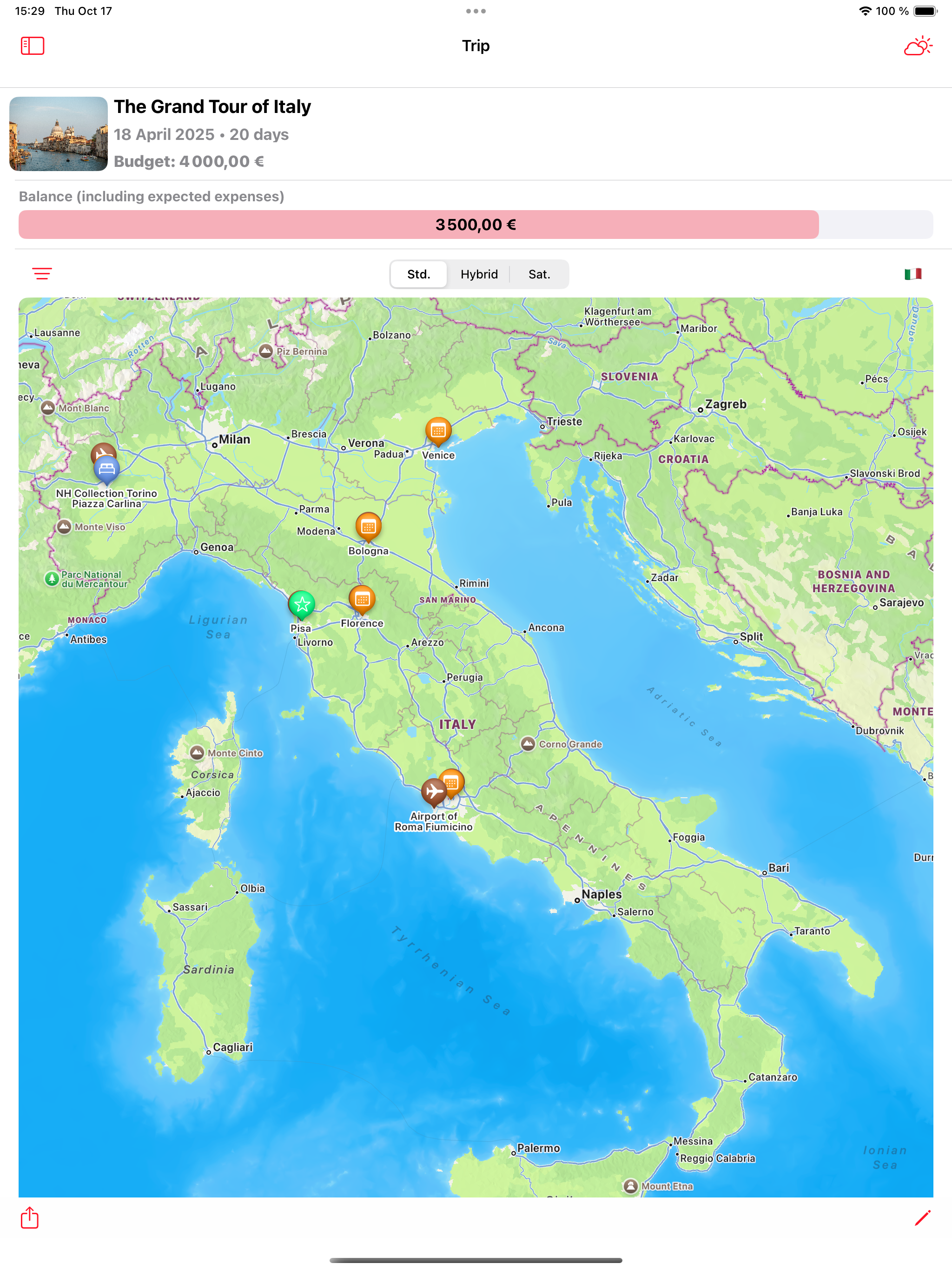 MyTravelsPlanner