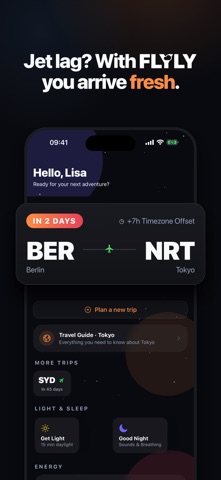 Flyly – Your Jetlag Buddy Screenshot 1 of 8