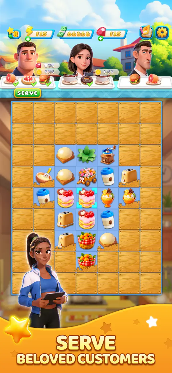 #3. Merge Bistro: Yummy Fusion (iOS) Av: Weyland International Holding Limited