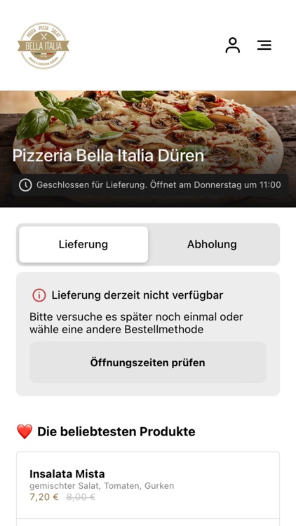 Pizzeria Bella Italia Düren