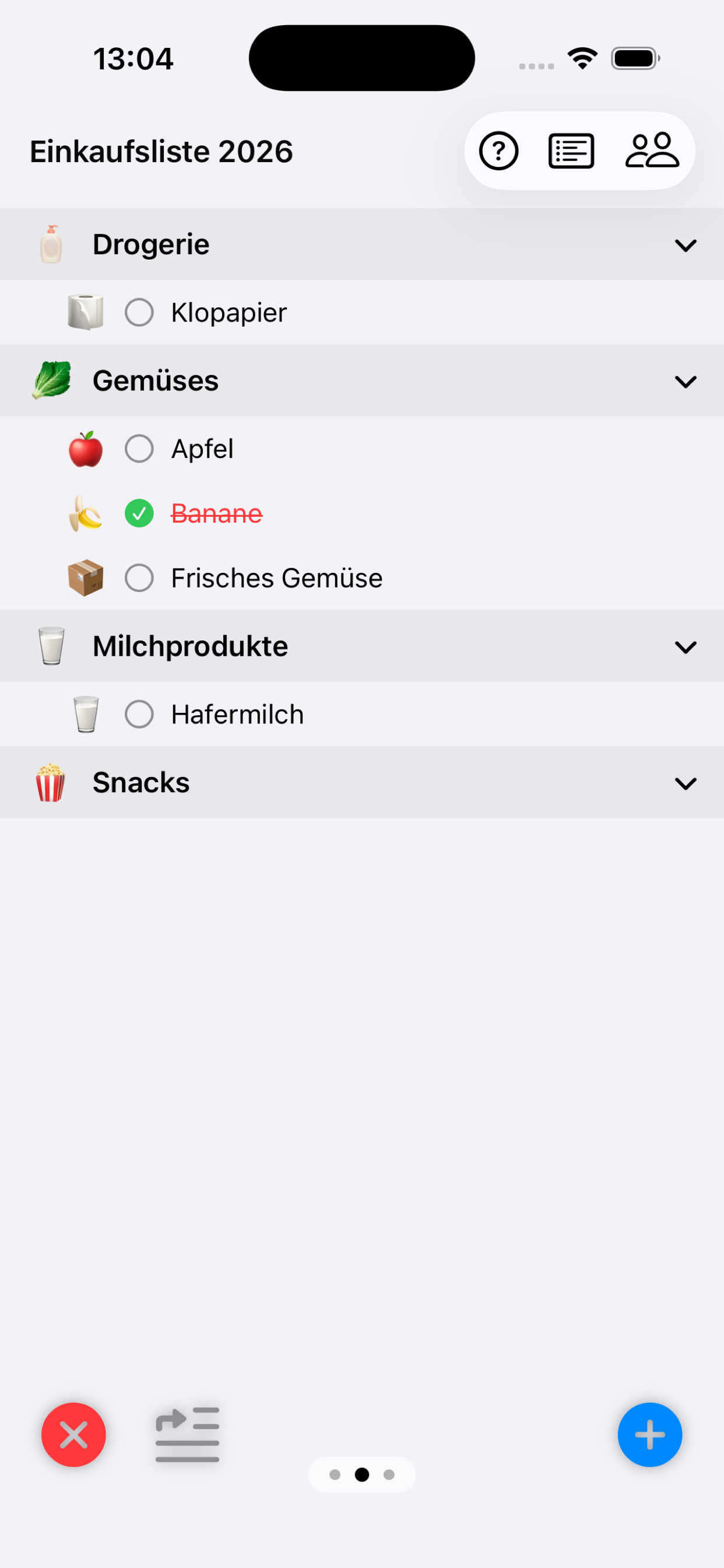 Unsere geteilte Einkaufsliste screenshot 3