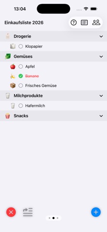 Unsere geteilte Einkaufsliste screenshot
