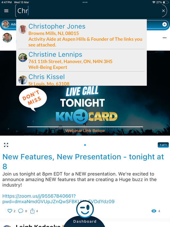 KnoCard iPad screenshot 6 - Business app