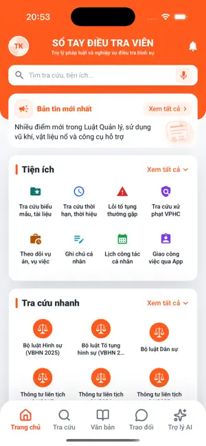 Trợ lý Điều tra viên iPhone screenshot 1