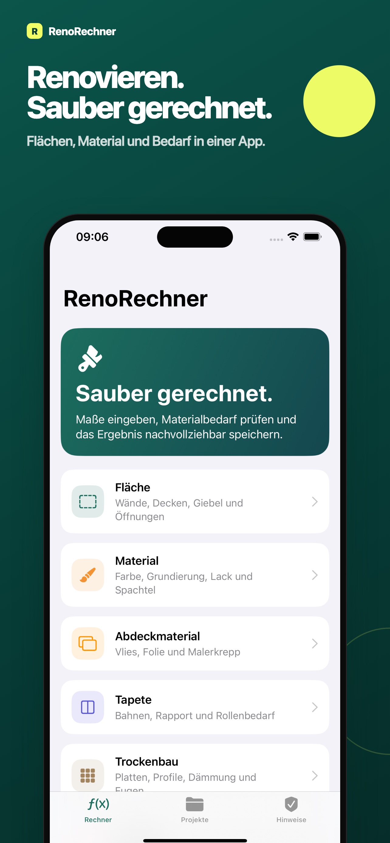 Screenshot 1 of RenoRechner