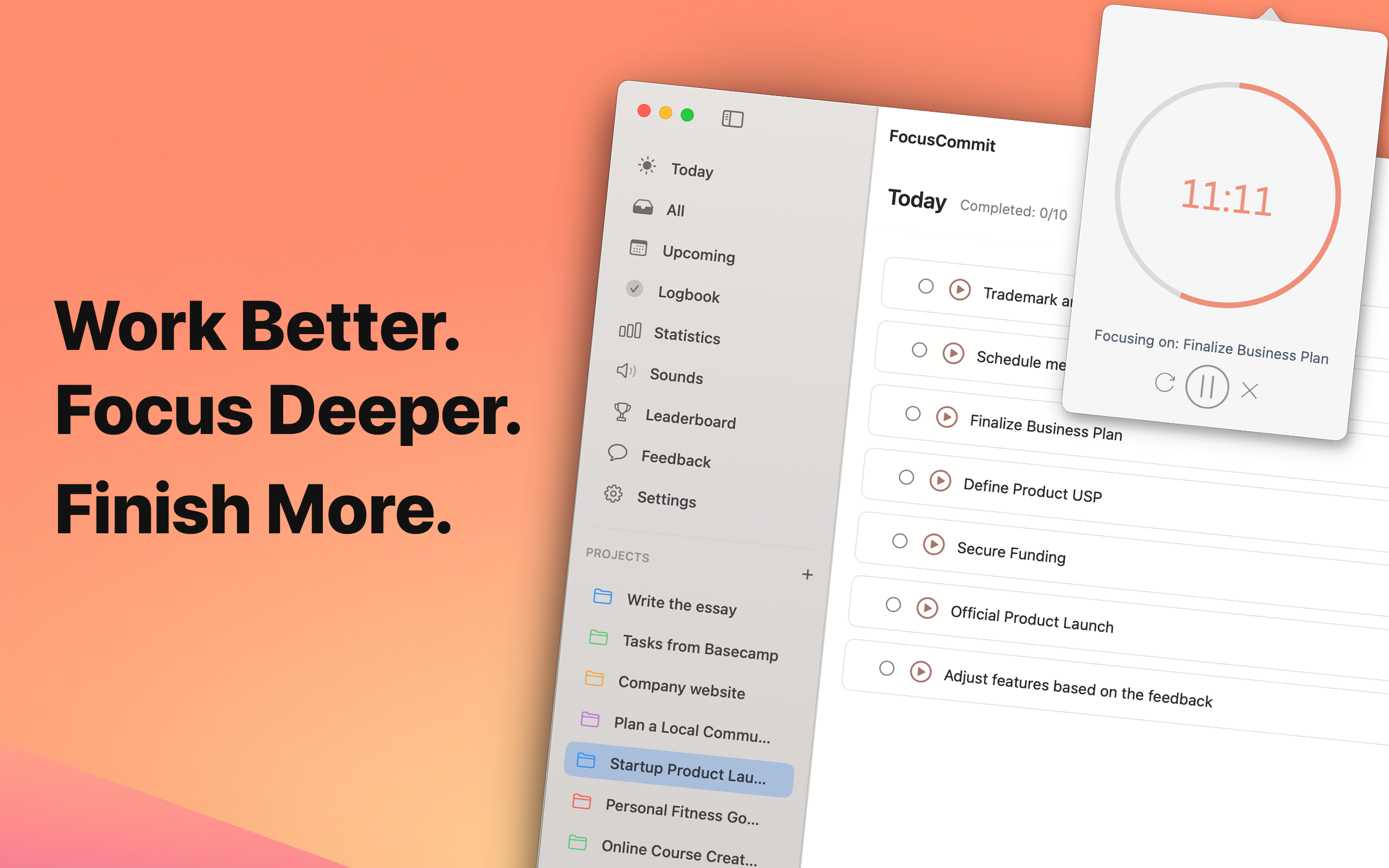 FocusCommit - Pomodoro Timer screenshot 10