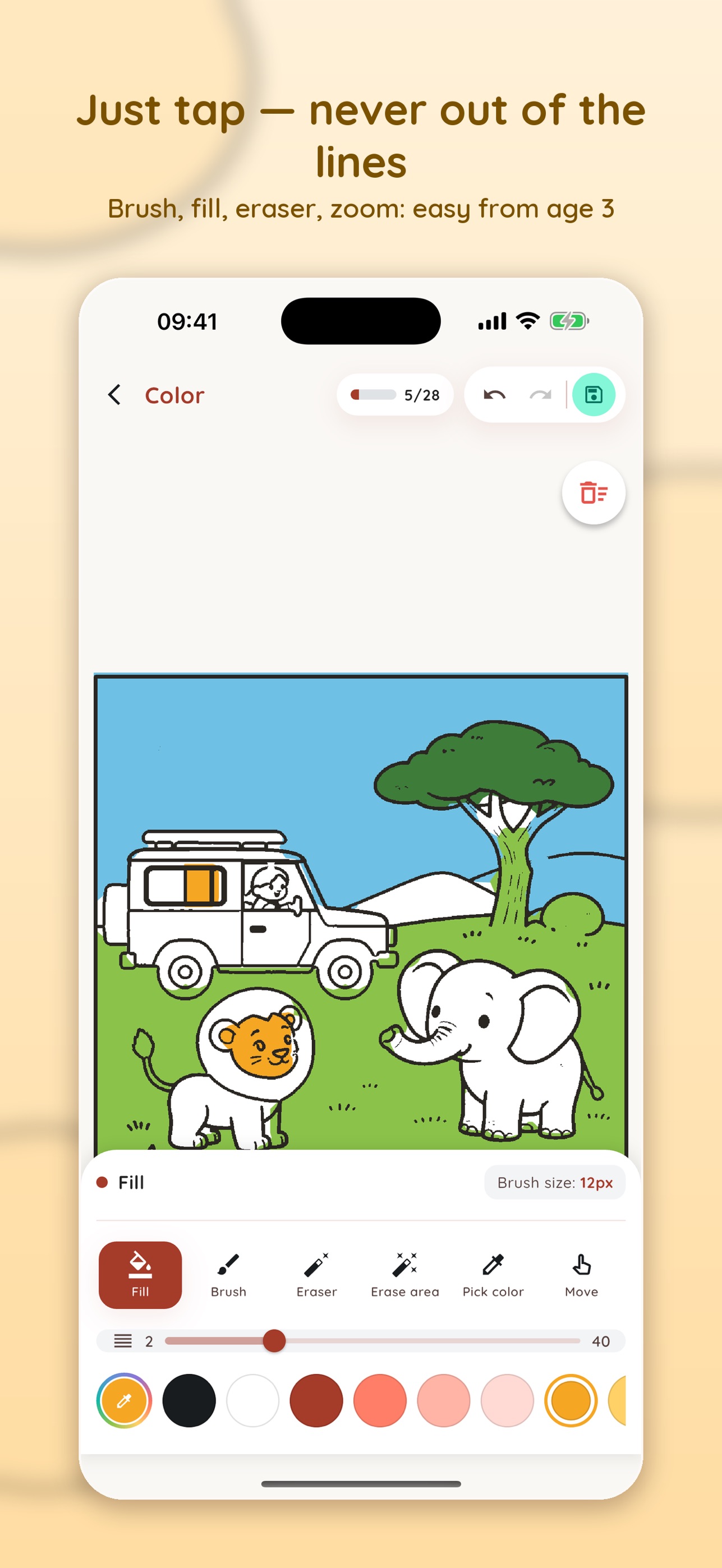 Screenshot 4 of Colori: Drawing & Coloring