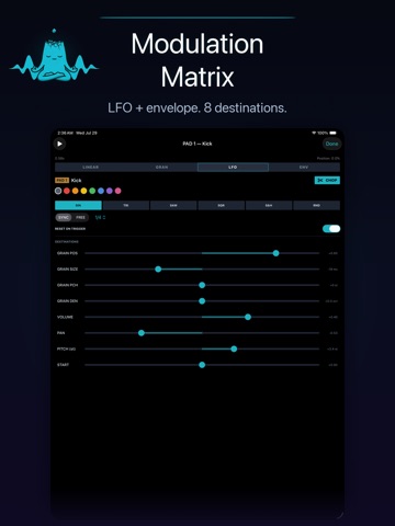 GranSample - Granular Sampler iPad screenshot