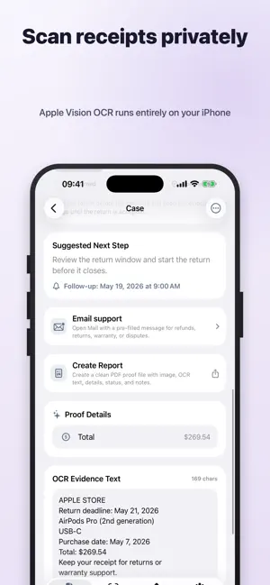 ProofCase: Receipt Tracker screenshot 2