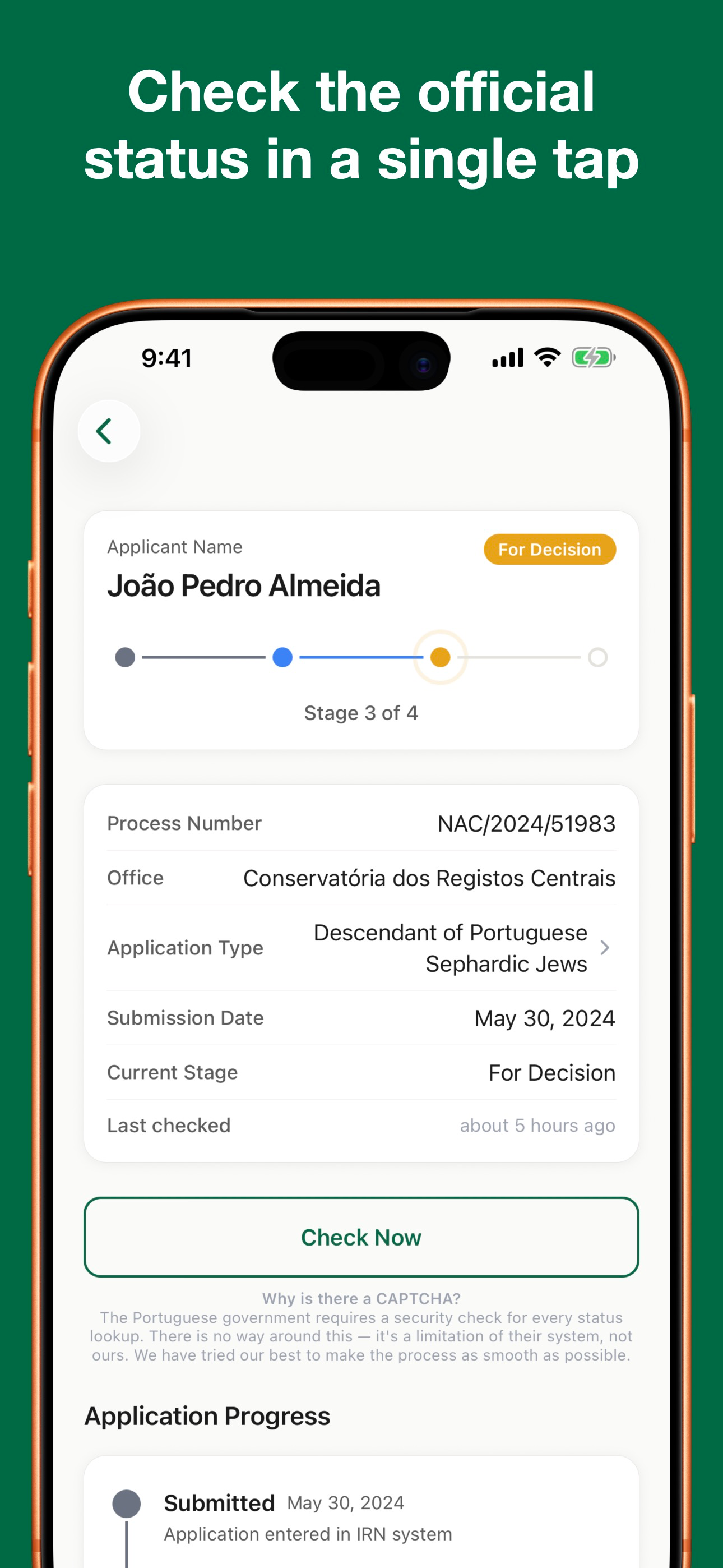 PTracker: Nationality Status screenshot 3