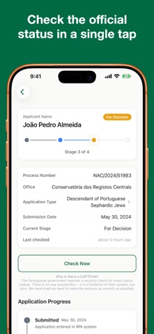 PTracker: Nationality Status screenshot