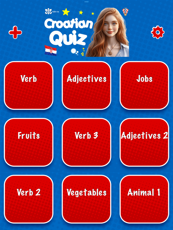 Learn Croatian Flashcards iPad screenshot 1 - Education app