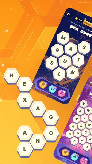 Hexagonal Word Search Screenshot