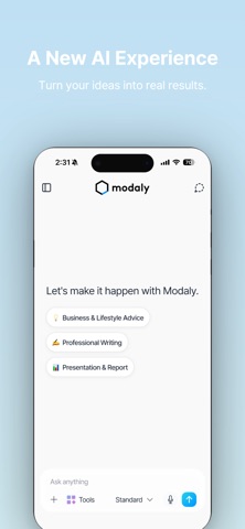 Modaly: Professional AI Agent Screenshot 1 of 7