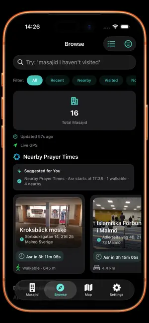 MasjidSpot iPhone screenshot 1
