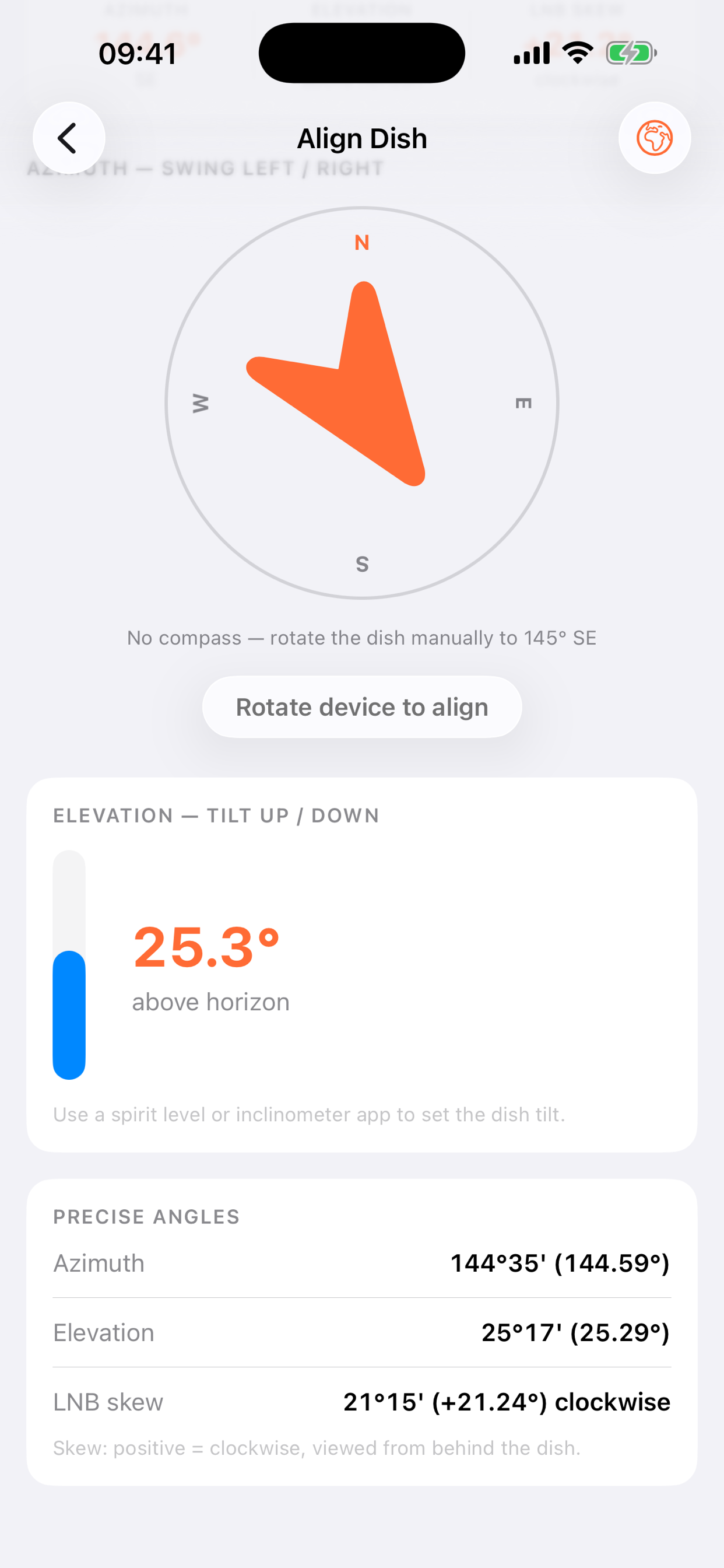 Dish Aligner: Satellite UK screenshot 3