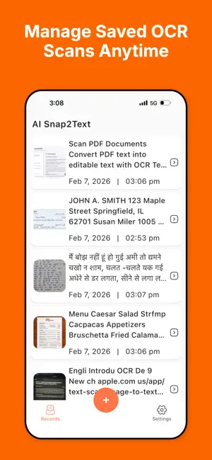 Snap2Text: OCR Text Scanner screenshot 1