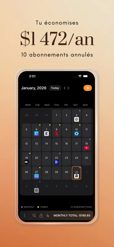 Subcut: Subscription Tracker screenshot 2 of 5